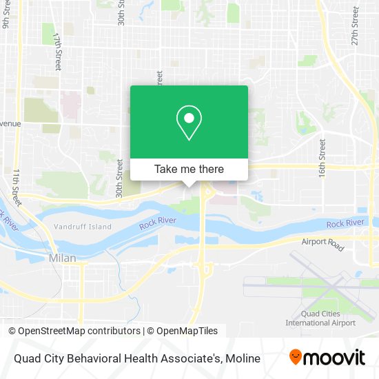 Quad City Behavioral Health Associate's map
