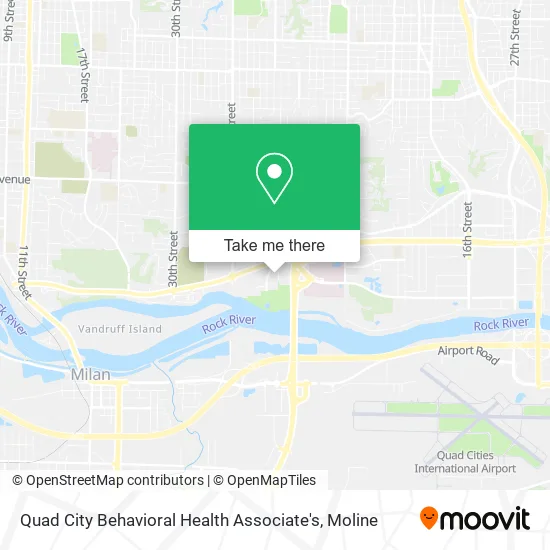Quad City Behavioral Health Associate's map