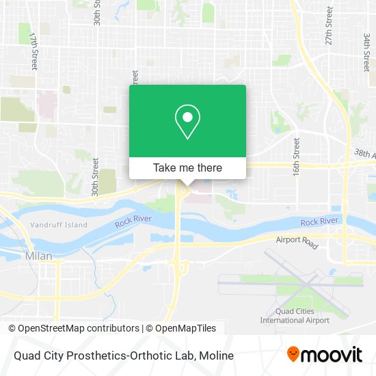 Mapa de Quad City Prosthetics-Orthotic Lab