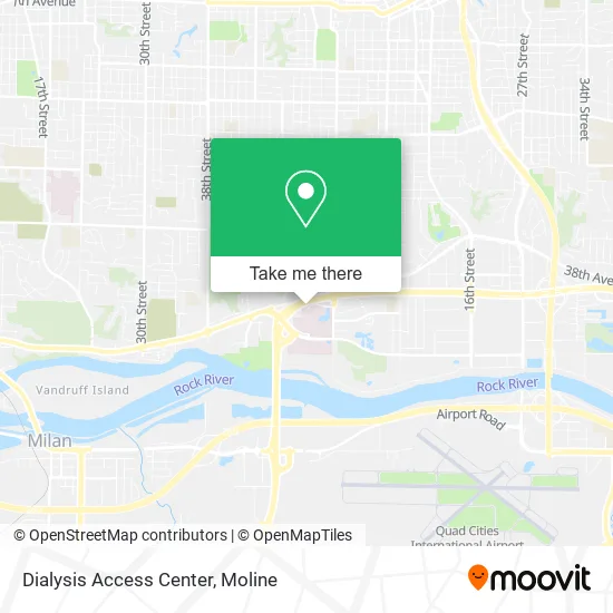 Dialysis Access Center map
