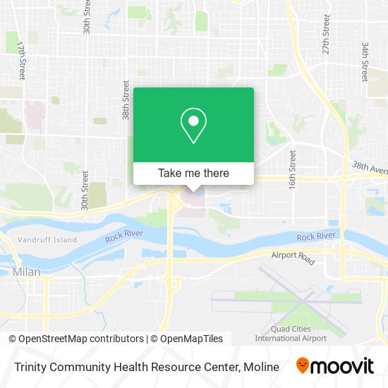 Trinity Community Health Resource Center map