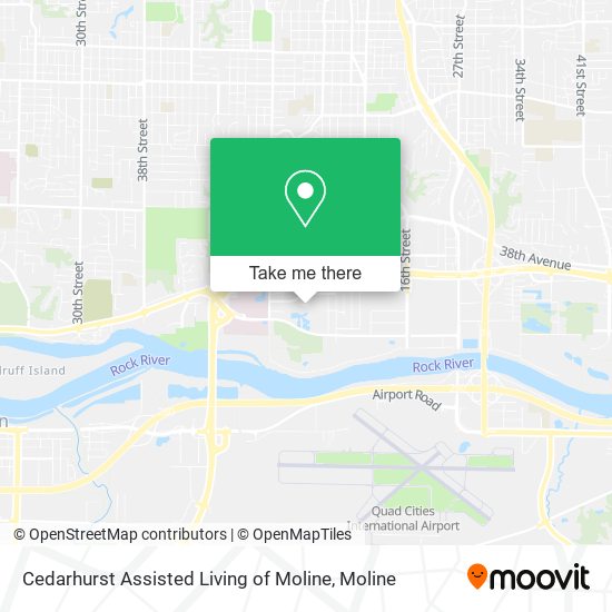 Cedarhurst Assisted Living of Moline map