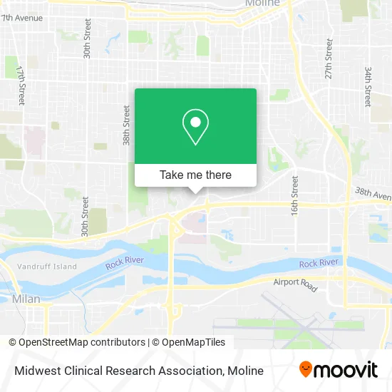 Midwest Clinical Research Association map
