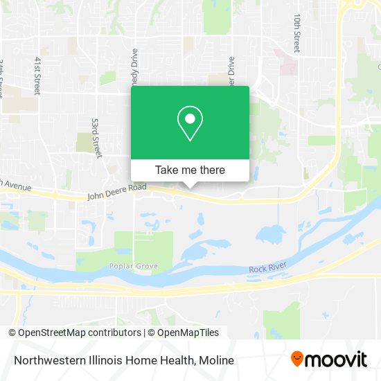 Northwestern Illinois Home Health map