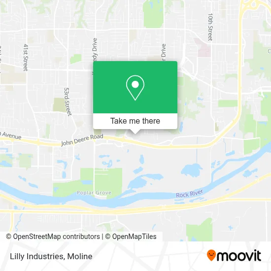 Lilly Industries map