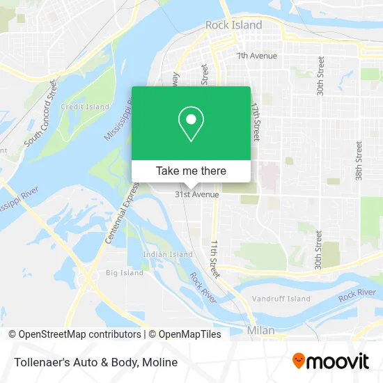Tollenaer's Auto & Body map