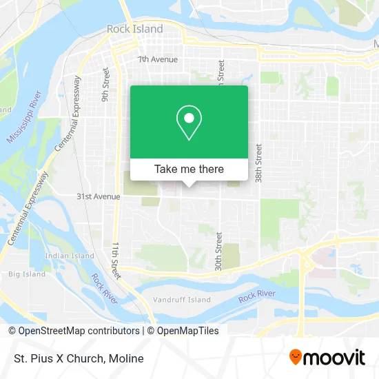 St Pius X Church map