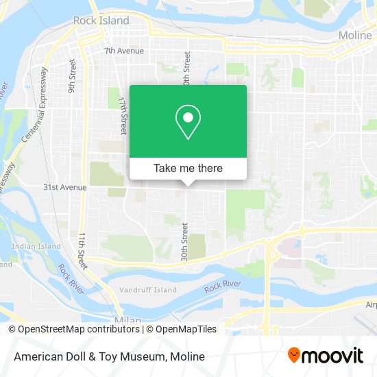 American Doll & Toy Museum map