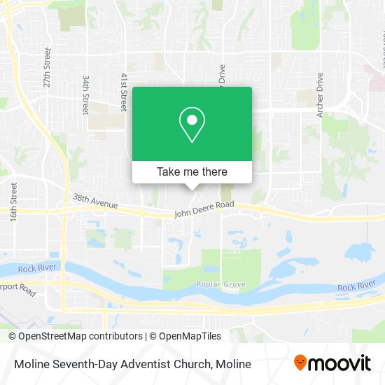 Moline Seventh-Day Adventist Church map