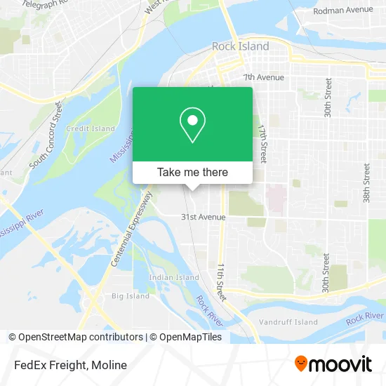 FedEx Freight map