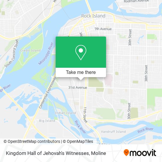 Mapa de Kingdom Hall of Jehovah's Witnesses