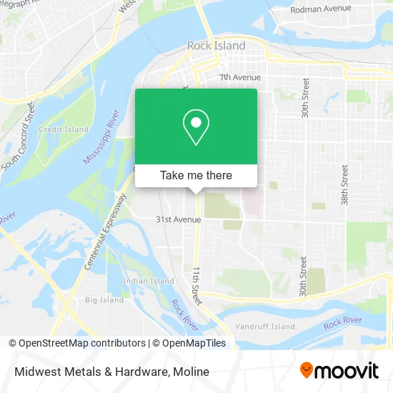 Midwest Metals & Hardware map