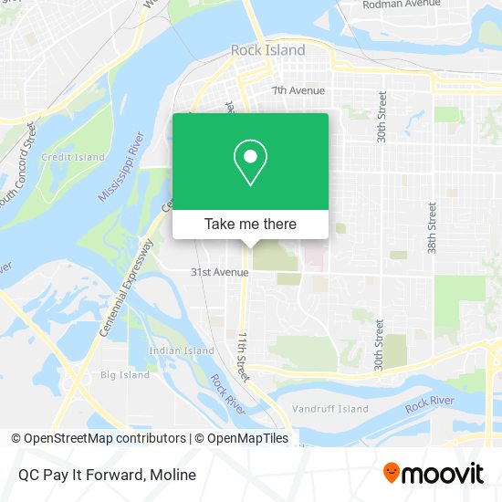 QC Pay It Forward map