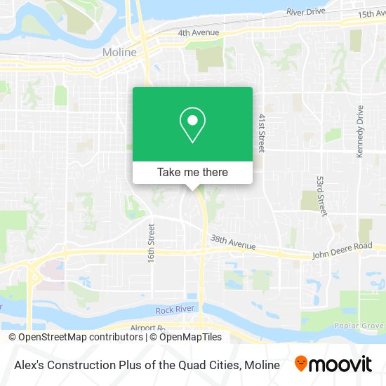 Mapa de Alex's Construction Plus of the Quad Cities