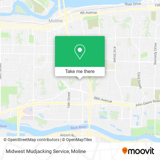 Midwest Mudjacking Service map
