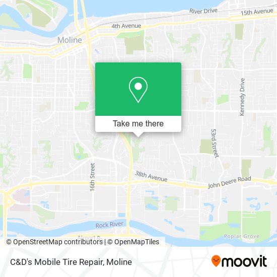 C&D's Mobile Tire Repair map