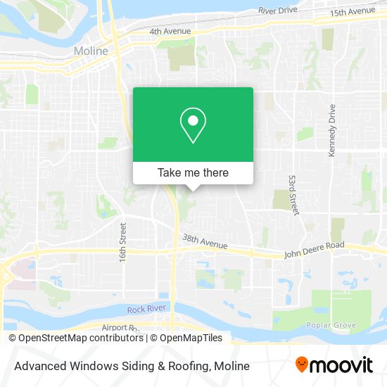 Advanced Windows Siding & Roofing map