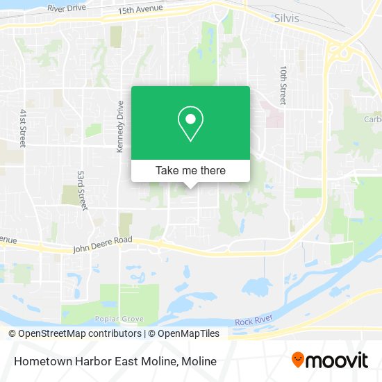 Hometown Harbor East Moline map