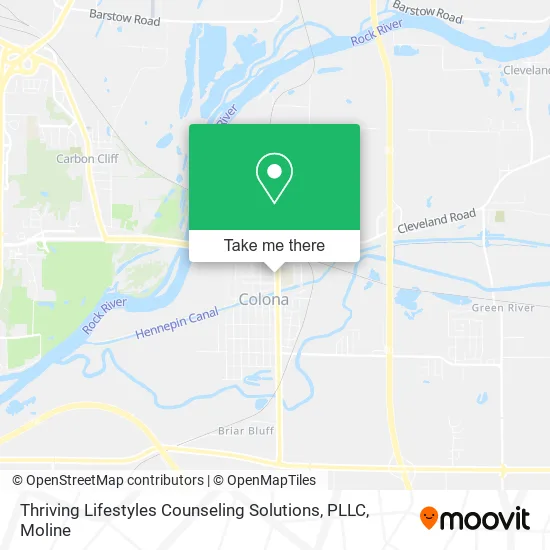 Mapa de Thriving Lifestyles Counseling Solutions, PLLC