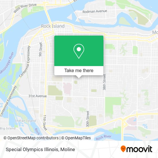 Special Olympics Illinois map