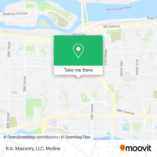 R.A. Masonry, LLC map