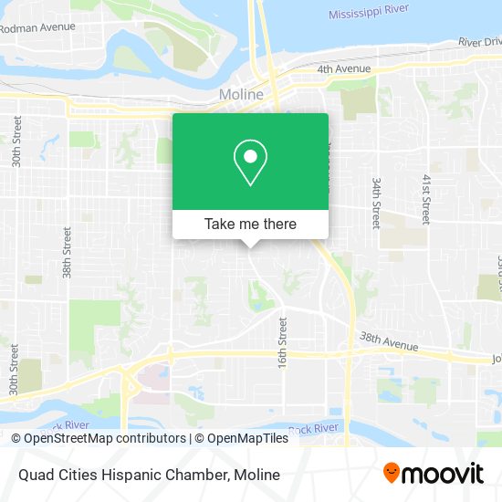 Mapa de Quad Cities Hispanic Chamber