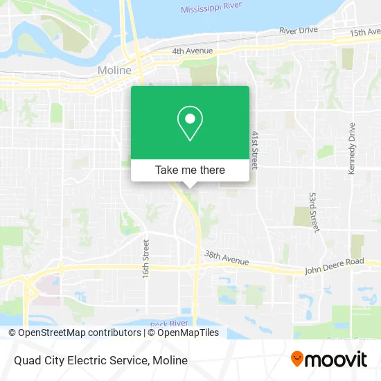 Quad City Electric Service map