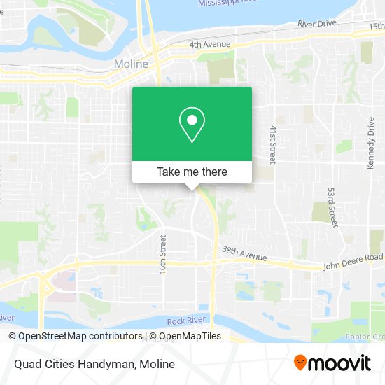Quad Cities Handyman map
