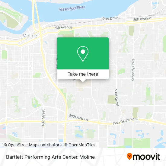 Bartlett Performing Arts Center map