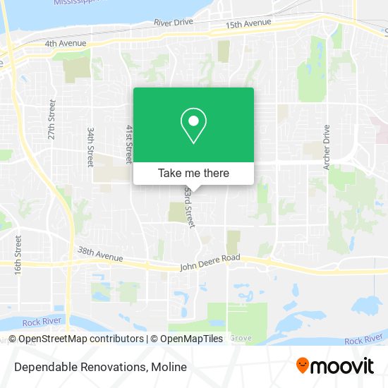 Dependable Renovations map