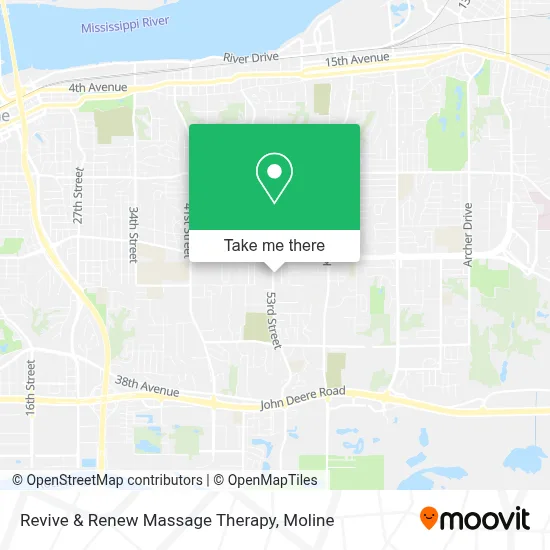 Revive & Renew Massage Therapy map