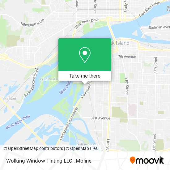 Wolking Window Tinting LLC. map