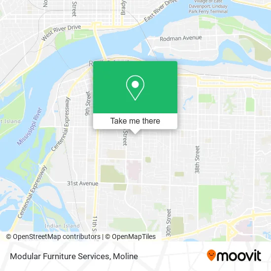 Modular Furniture Services map