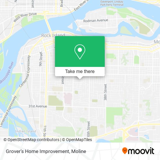 Grover's Home Improvement map