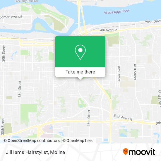 Jill Iams Hairstylist map