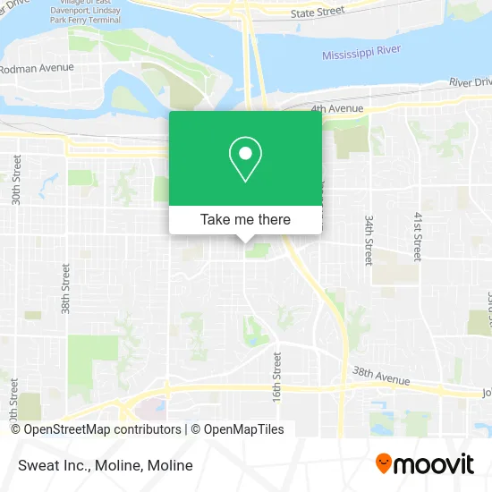 Sweat Inc., Moline map
