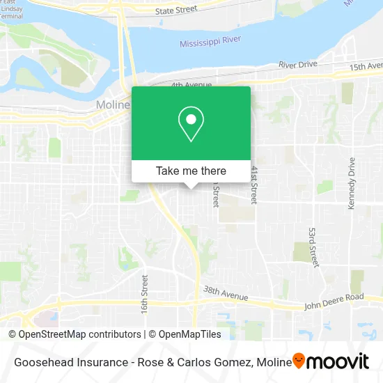 Goosehead Insurance - Rose & Carlos Gomez map