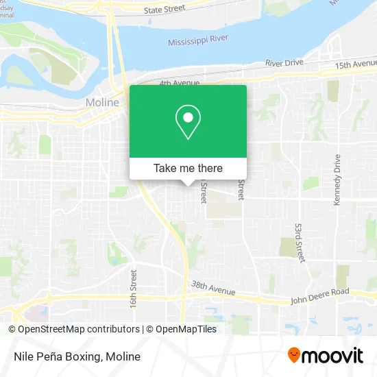 Nile Peña Boxing map