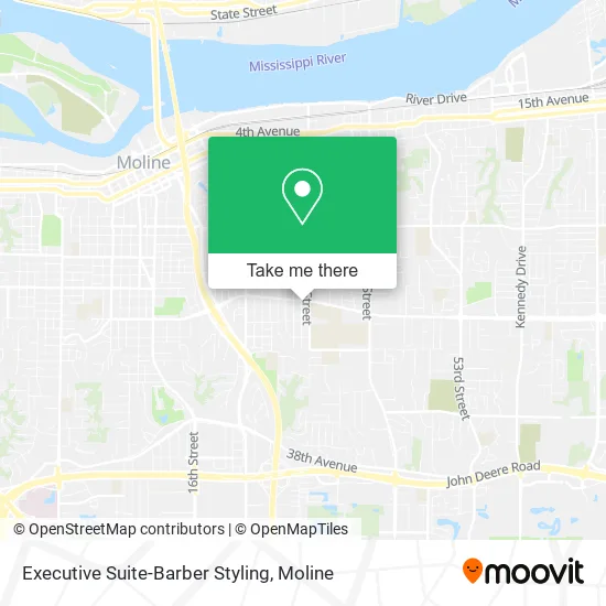 Executive Suite-Barber Styling map
