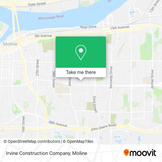 Irvine Construction Company map