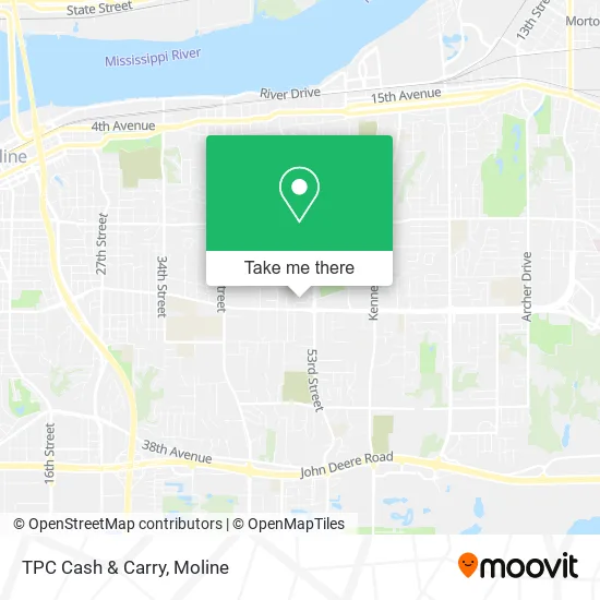 TPC Cash & Carry map