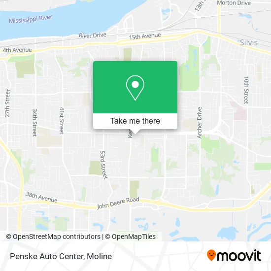 Penske Auto Center map