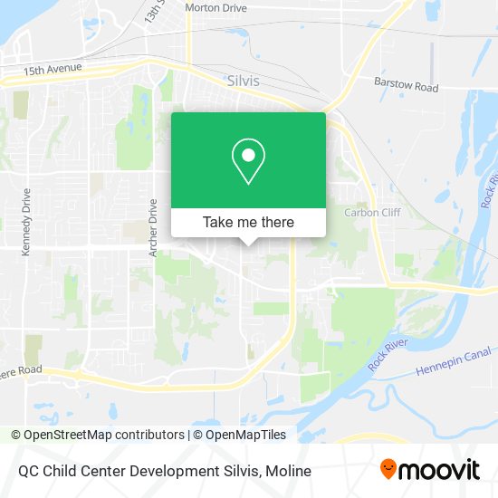 QC Child Center Development Silvis map