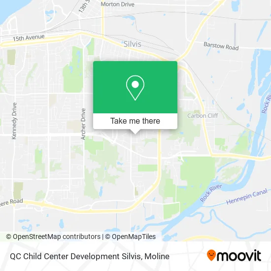 QC Child Center Development Silvis map