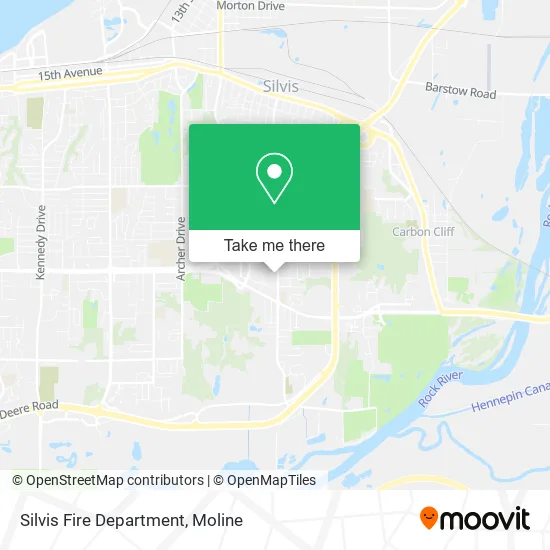 Silvis Fire Department map
