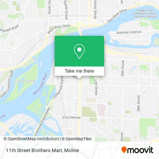 11th Street Brothers Mart map