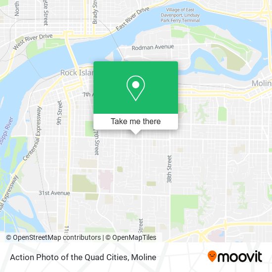 Mapa de Action Photo of the Quad Cities