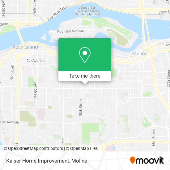 Kaiser Home Improvement map