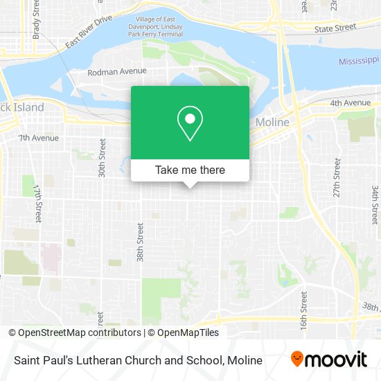 Mapa de Saint Paul's Lutheran Church and School