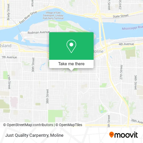 Just Quality Carpentry map